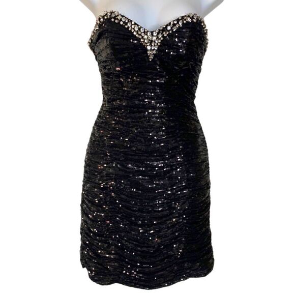 La Femme Paris Sequin Mini Dress - Picture 1 of 5